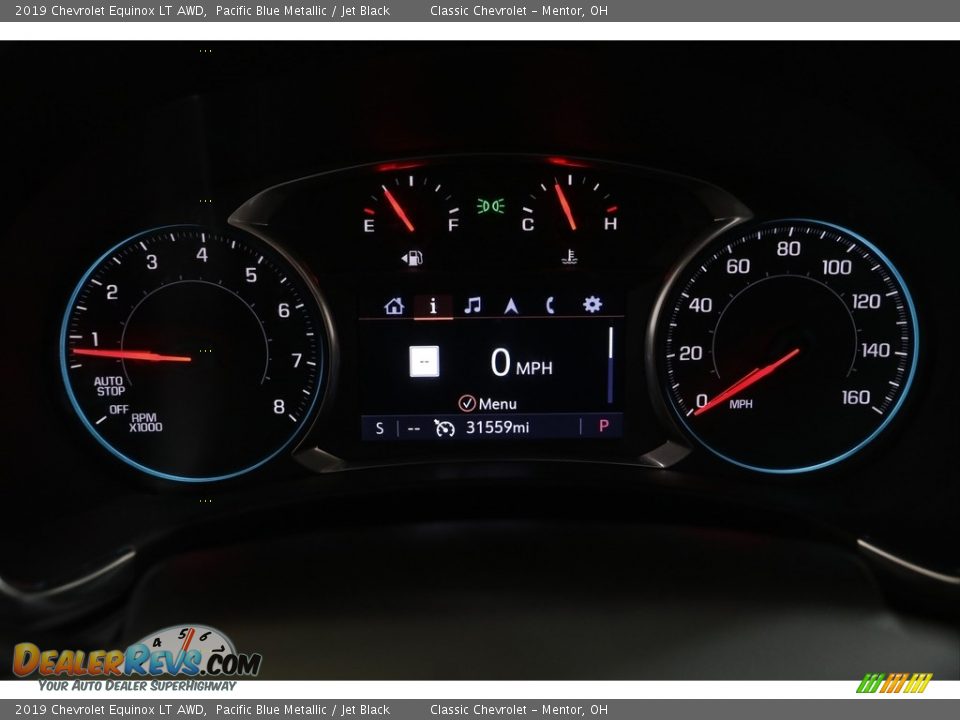 2019 Chevrolet Equinox LT AWD Pacific Blue Metallic / Jet Black Photo #8