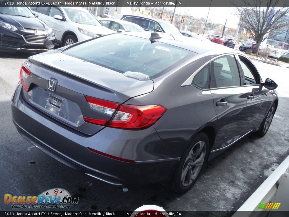2019 Honda Accord EX-L Sedan Modern Steel Metallic / Black Photo #7