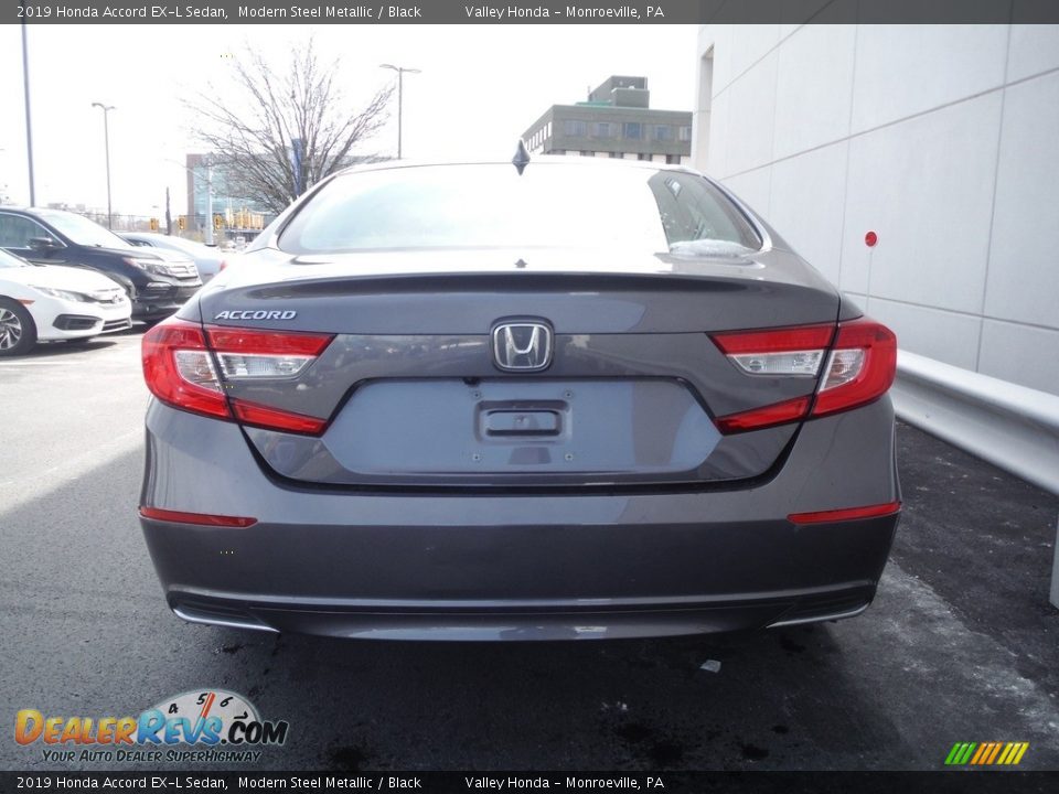 2019 Honda Accord EX-L Sedan Modern Steel Metallic / Black Photo #8