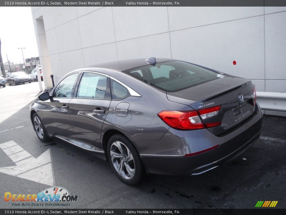 2019 Honda Accord EX-L Sedan Modern Steel Metallic / Black Photo #9