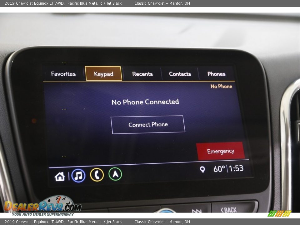 2019 Chevrolet Equinox LT AWD Pacific Blue Metallic / Jet Black Photo #11