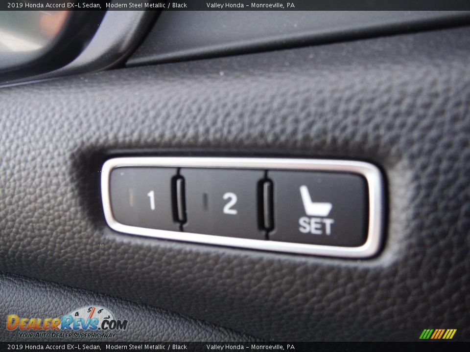 2019 Honda Accord EX-L Sedan Modern Steel Metallic / Black Photo #12