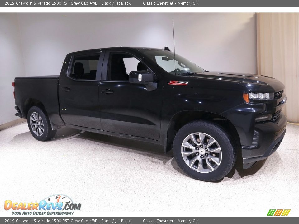 2019 Chevrolet Silverado 1500 RST Crew Cab 4WD Black / Jet Black Photo #1