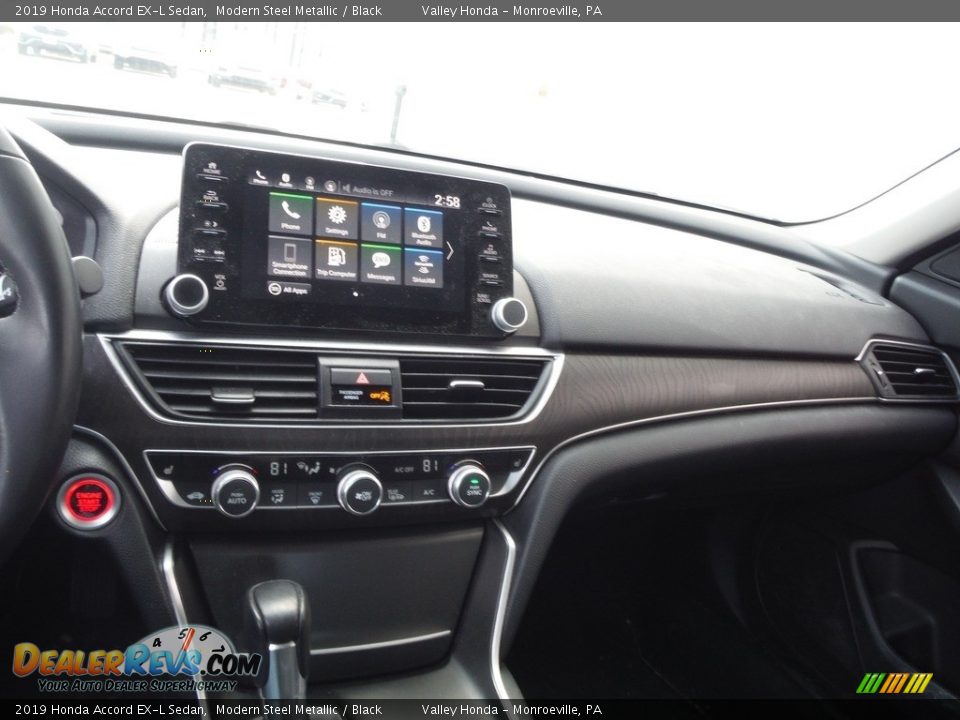 2019 Honda Accord EX-L Sedan Modern Steel Metallic / Black Photo #19