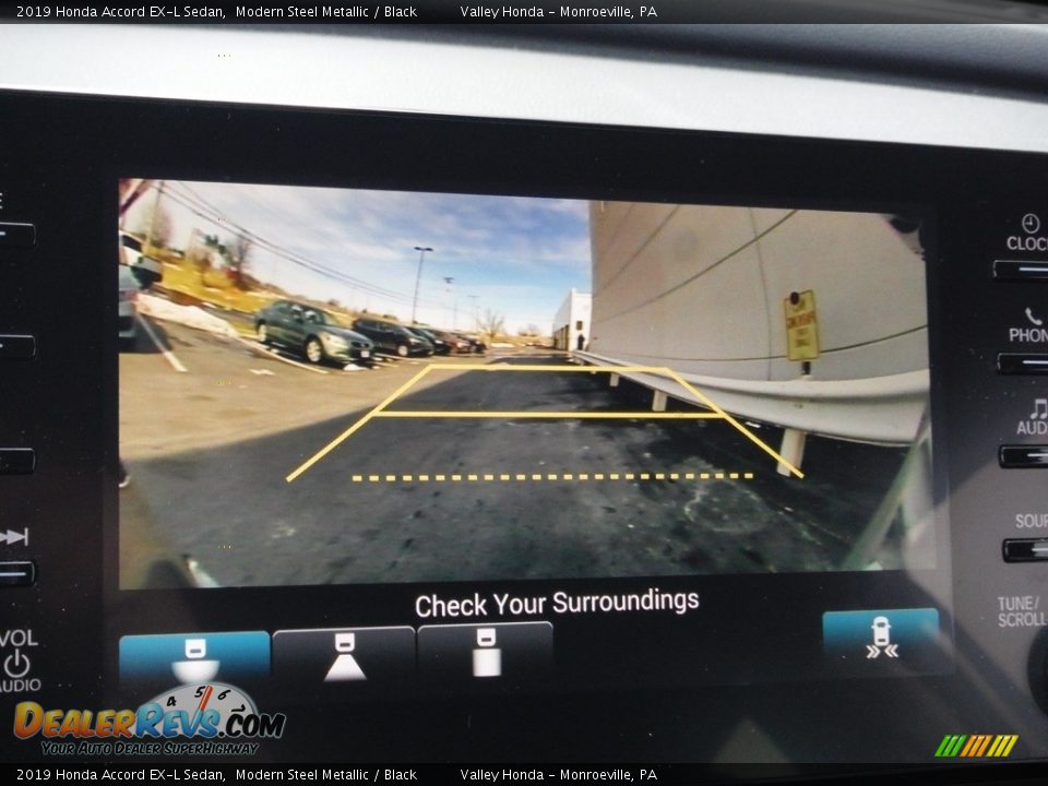 2019 Honda Accord EX-L Sedan Modern Steel Metallic / Black Photo #22