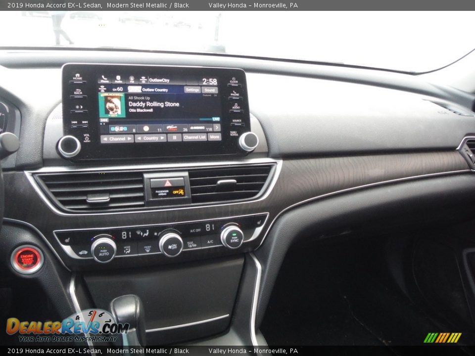 2019 Honda Accord EX-L Sedan Modern Steel Metallic / Black Photo #23