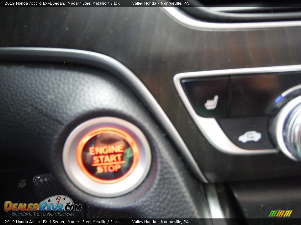 2019 Honda Accord EX-L Sedan Modern Steel Metallic / Black Photo #24