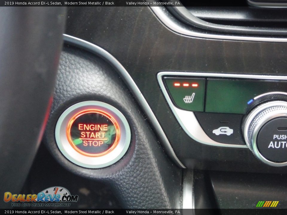 2019 Honda Accord EX-L Sedan Modern Steel Metallic / Black Photo #25