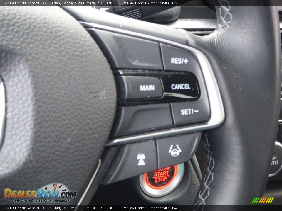 2019 Honda Accord EX-L Sedan Modern Steel Metallic / Black Photo #27
