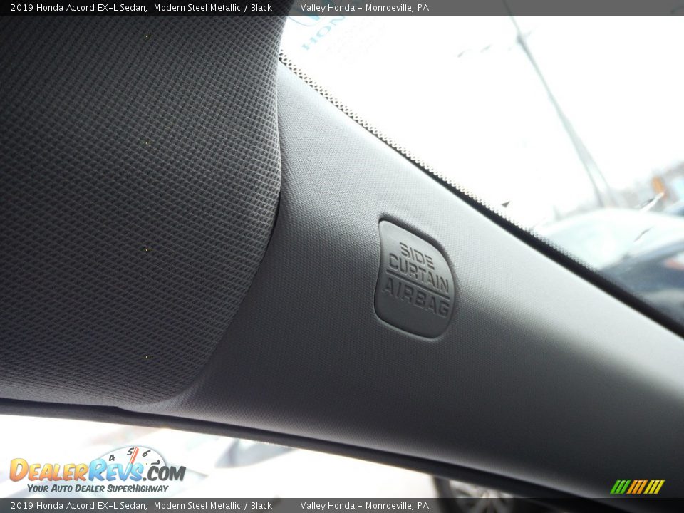 2019 Honda Accord EX-L Sedan Modern Steel Metallic / Black Photo #28