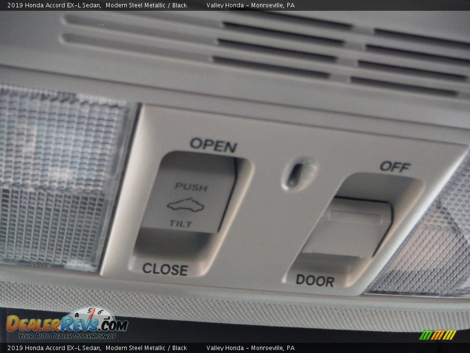 2019 Honda Accord EX-L Sedan Modern Steel Metallic / Black Photo #29