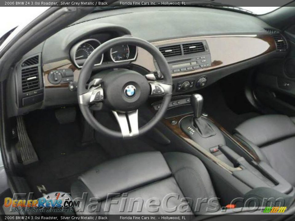 2006 BMW Z4 3.0si Roadster Silver Grey Metallic / Black Photo #13