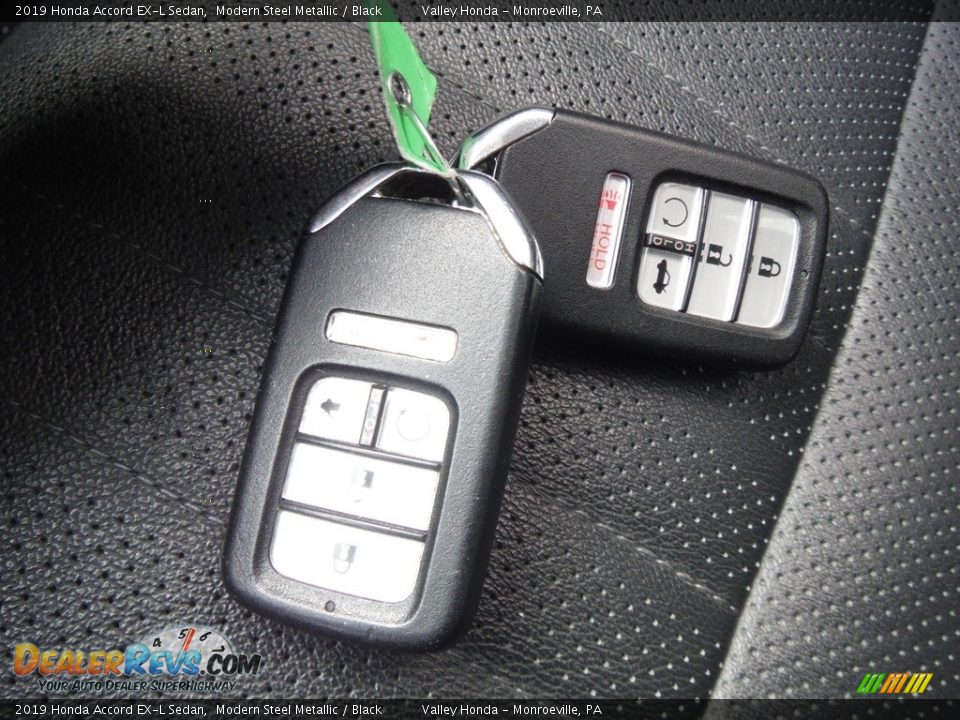 2019 Honda Accord EX-L Sedan Modern Steel Metallic / Black Photo #32