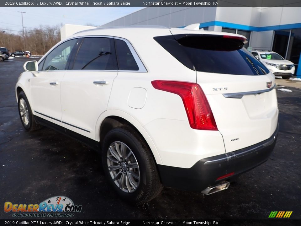 2019 Cadillac XT5 Luxury AWD Crystal White Tricoat / Sahara Beige Photo #4