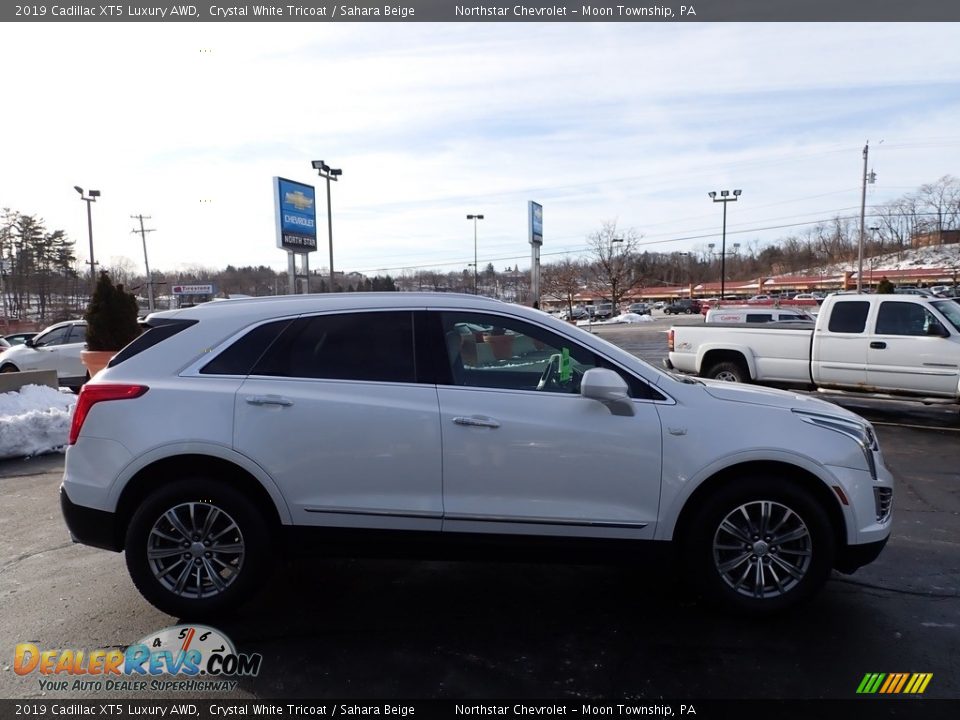 2019 Cadillac XT5 Luxury AWD Crystal White Tricoat / Sahara Beige Photo #10