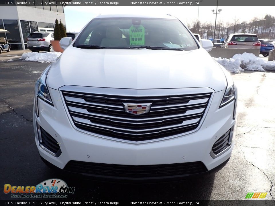 2019 Cadillac XT5 Luxury AWD Crystal White Tricoat / Sahara Beige Photo #13