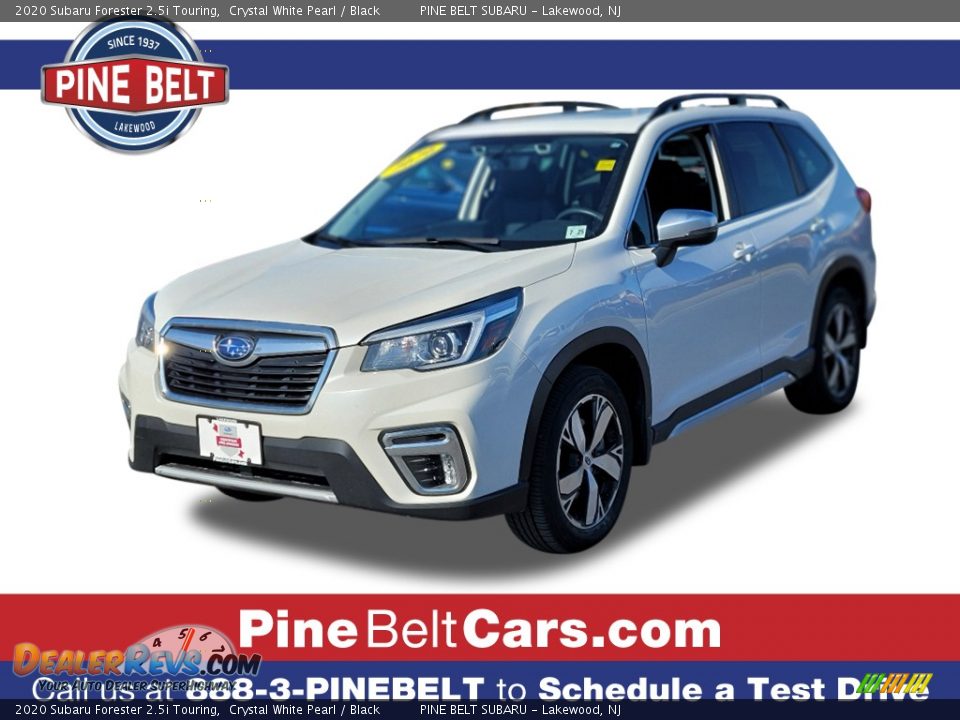 2020 Subaru Forester 2.5i Touring Crystal White Pearl / Black Photo #1