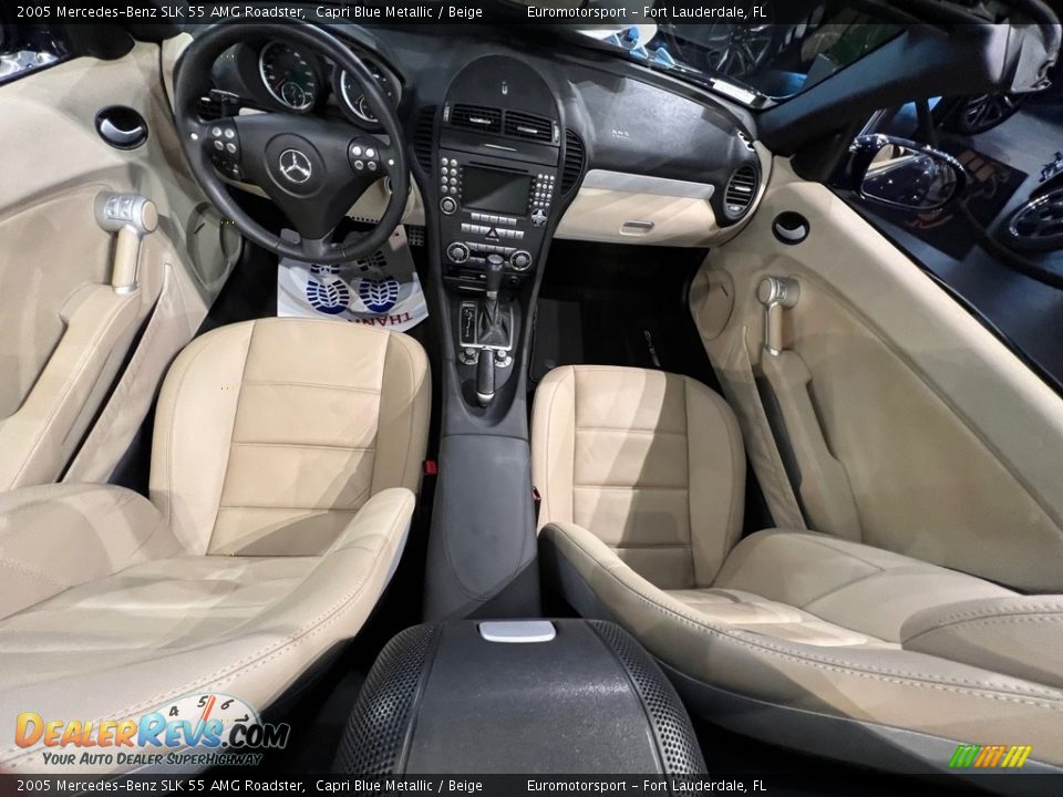 Front Seat of 2005 Mercedes-Benz SLK 55 AMG Roadster Photo #10