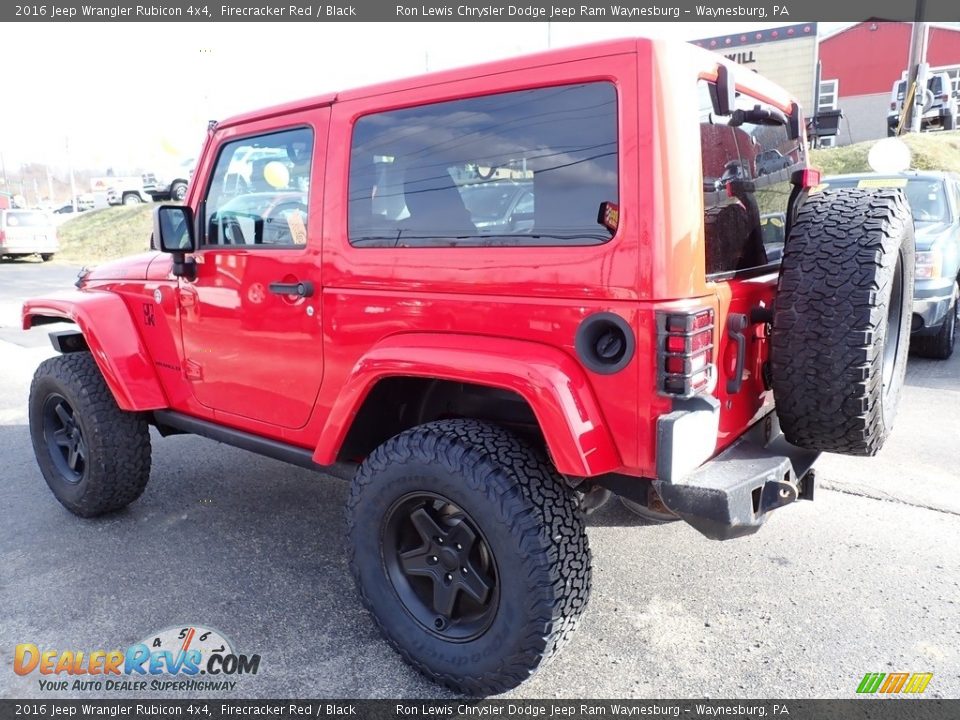 2016 Jeep Wrangler Rubicon 4x4 Firecracker Red / Black Photo #3