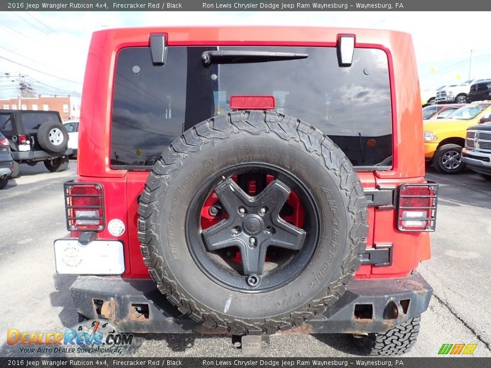 2016 Jeep Wrangler Rubicon 4x4 Firecracker Red / Black Photo #4