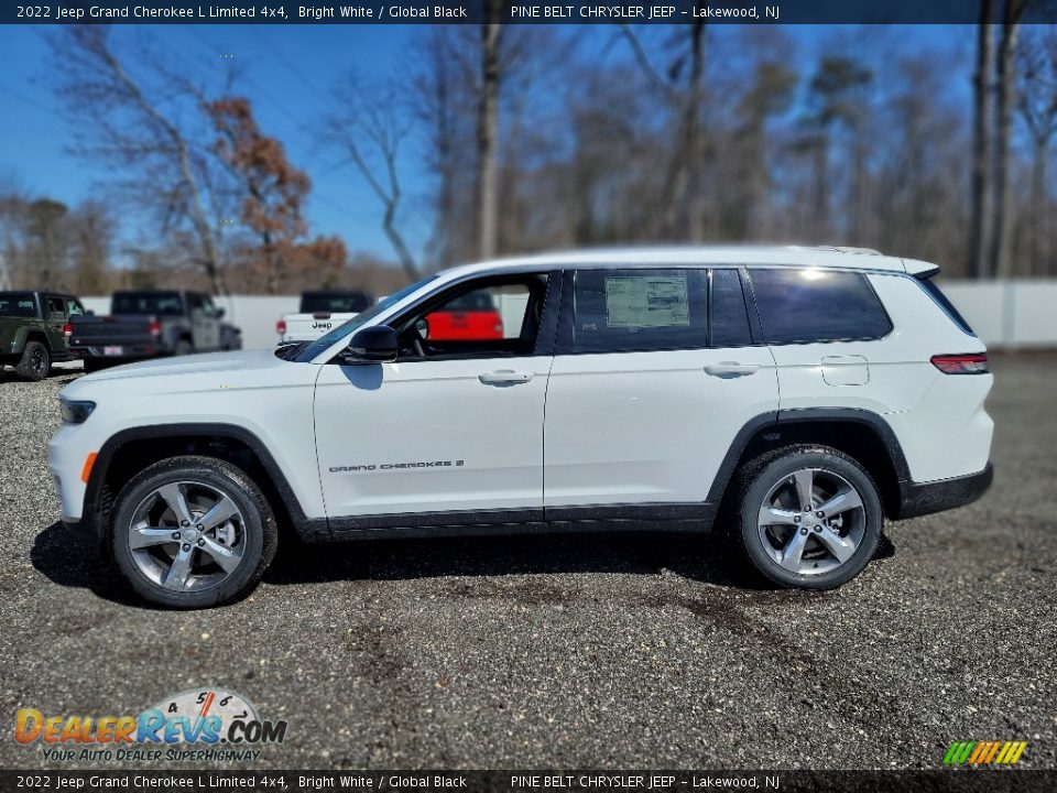 2022 Jeep Grand Cherokee L Limited 4x4 Bright White / Global Black Photo #4