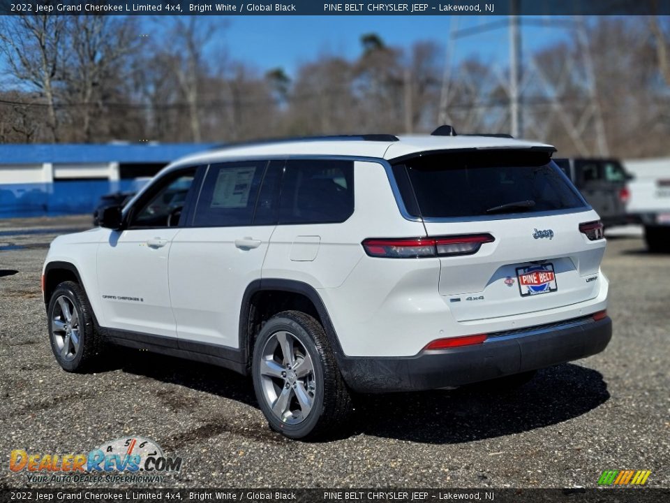 2022 Jeep Grand Cherokee L Limited 4x4 Bright White / Global Black Photo #6