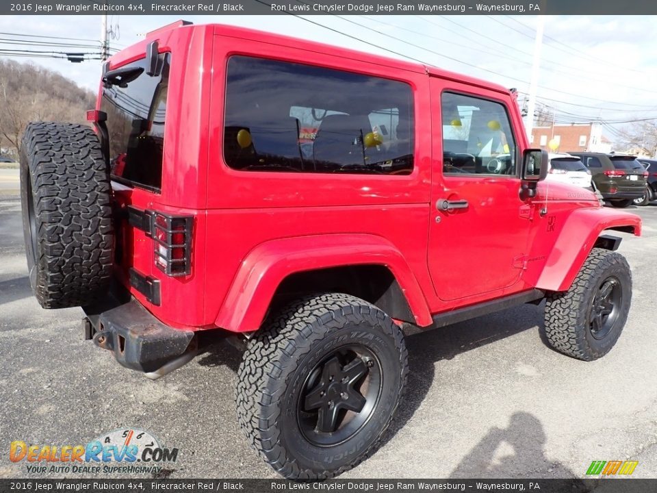 2016 Jeep Wrangler Rubicon 4x4 Firecracker Red / Black Photo #6