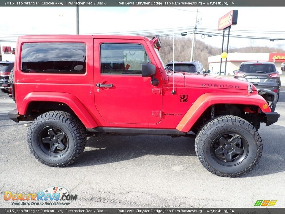 2016 Jeep Wrangler Rubicon 4x4 Firecracker Red / Black Photo #7