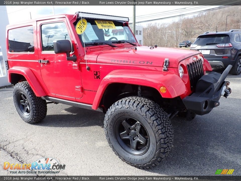 2016 Jeep Wrangler Rubicon 4x4 Firecracker Red / Black Photo #8