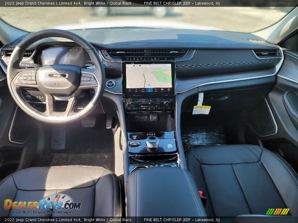 2022 Jeep Grand Cherokee L Limited 4x4 Bright White / Global Black Photo #11