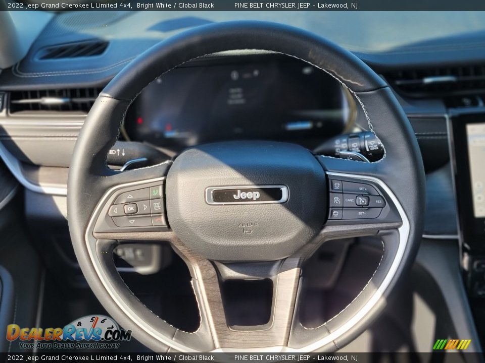 2022 Jeep Grand Cherokee L Limited 4x4 Bright White / Global Black Photo #13