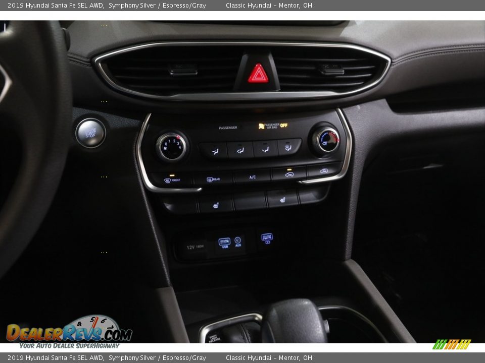 2019 Hyundai Santa Fe SEL AWD Symphony Silver / Espresso/Gray Photo #12