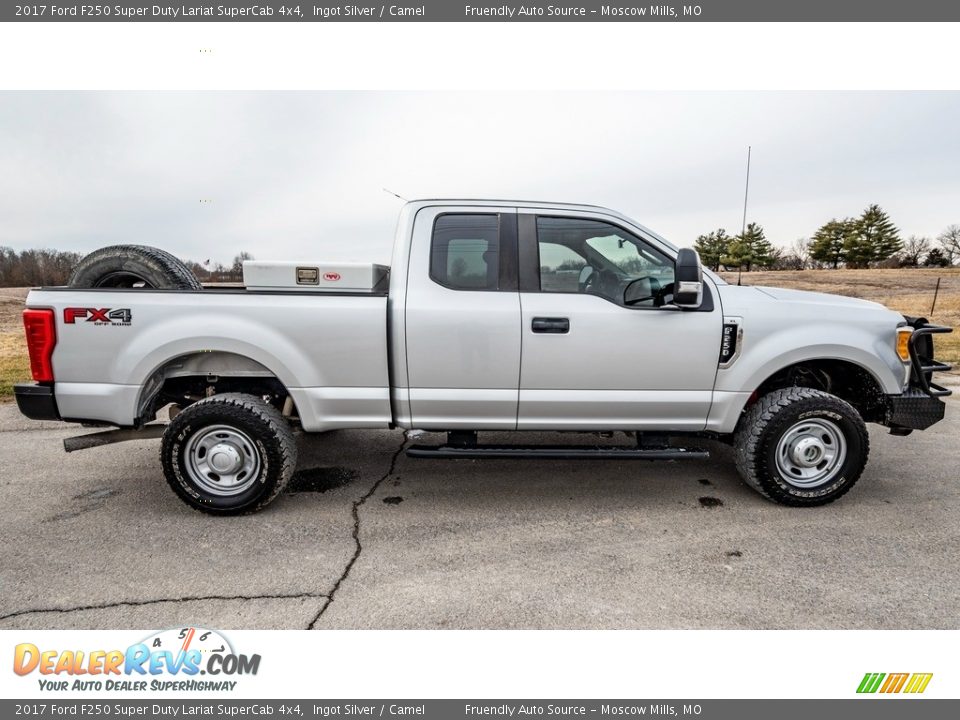 2017 Ford F250 Super Duty Lariat SuperCab 4x4 Ingot Silver / Camel Photo #3