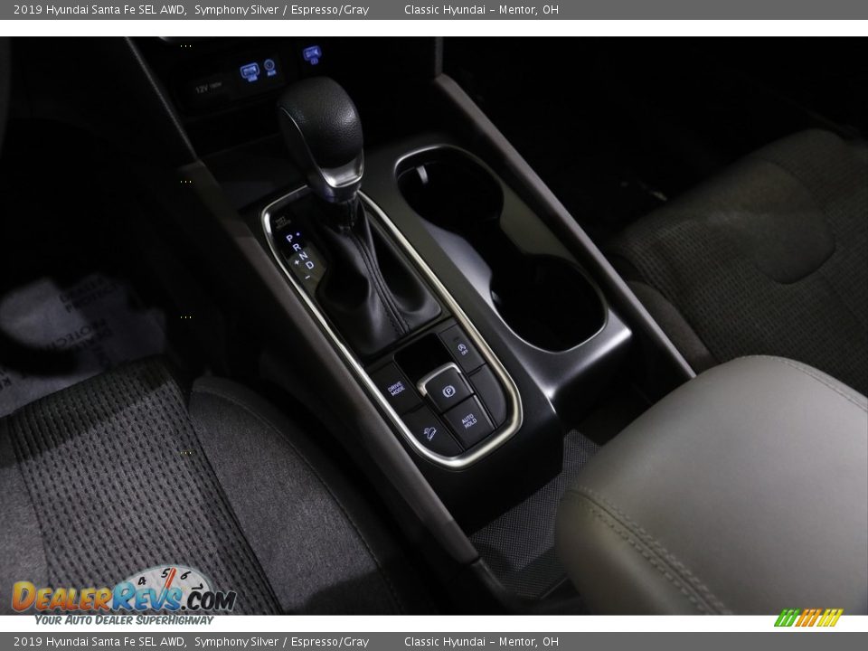 2019 Hyundai Santa Fe SEL AWD Symphony Silver / Espresso/Gray Photo #13