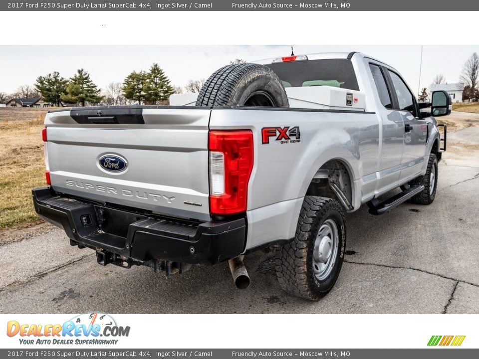 2017 Ford F250 Super Duty Lariat SuperCab 4x4 Ingot Silver / Camel Photo #4