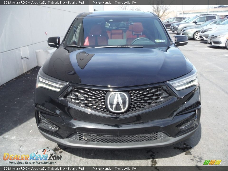 2019 Acura RDX A-Spec AWD Majestic Black Pearl / Red Photo #5