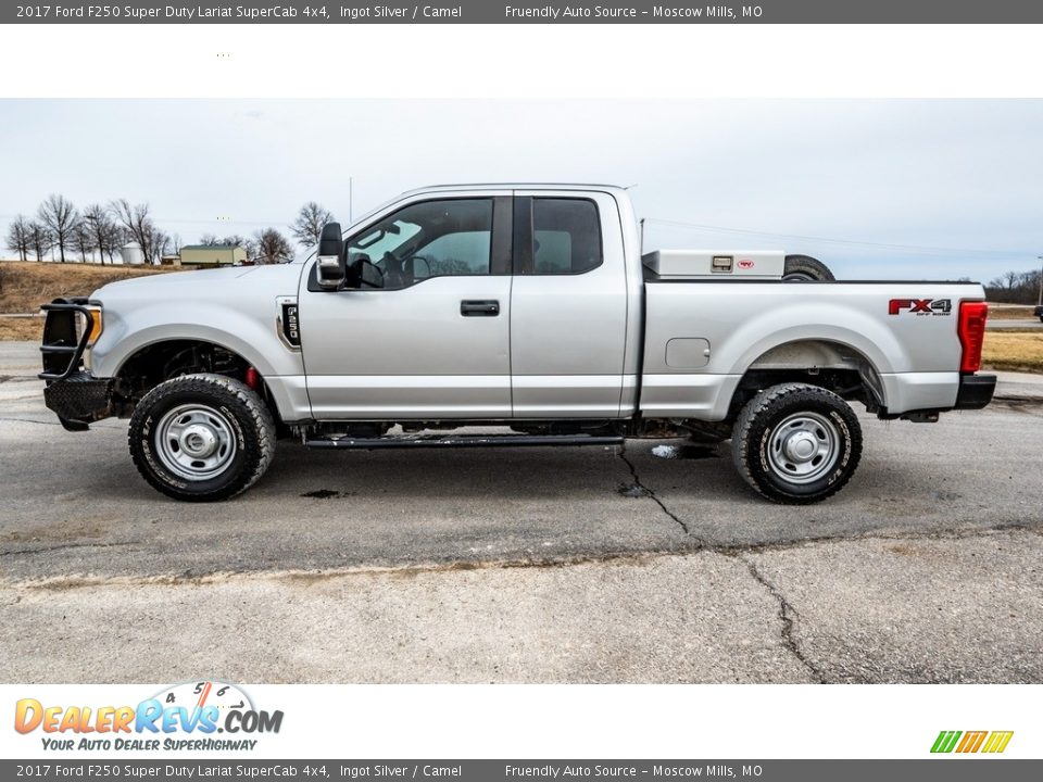 2017 Ford F250 Super Duty Lariat SuperCab 4x4 Ingot Silver / Camel Photo #7