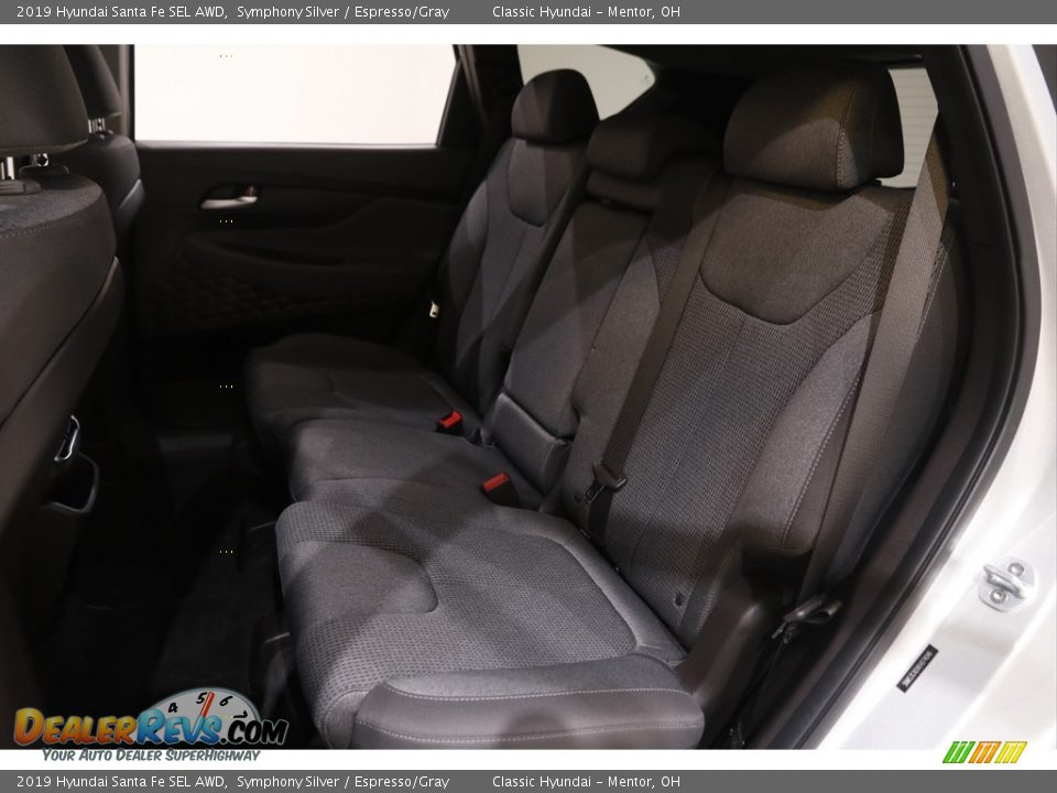 2019 Hyundai Santa Fe SEL AWD Symphony Silver / Espresso/Gray Photo #16