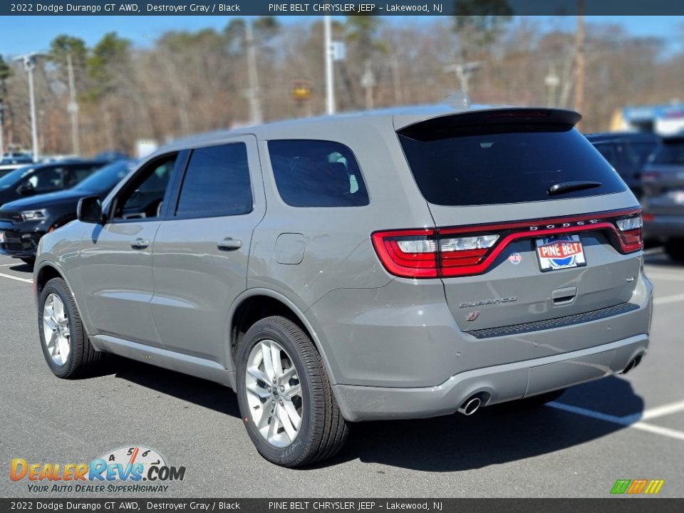 2022 Dodge Durango GT AWD Destroyer Gray / Black Photo #6