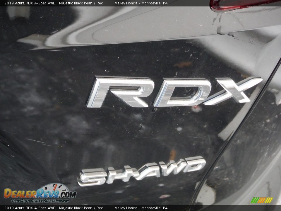 2019 Acura RDX A-Spec AWD Majestic Black Pearl / Red Photo #10