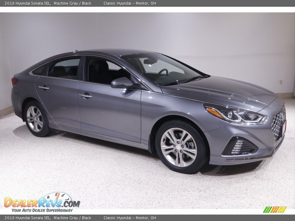 2019 Hyundai Sonata SEL Machine Gray / Black Photo #1