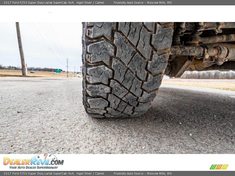 2017 Ford F250 Super Duty Lariat SuperCab 4x4 Ingot Silver / Camel Photo #11