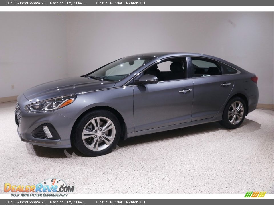 2019 Hyundai Sonata SEL Machine Gray / Black Photo #3