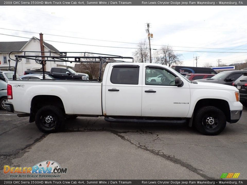 Summit White 2009 GMC Sierra 3500HD Work Truck Crew Cab 4x4 Photo #6