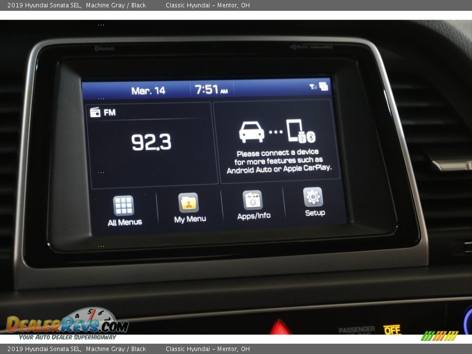 2019 Hyundai Sonata SEL Machine Gray / Black Photo #10