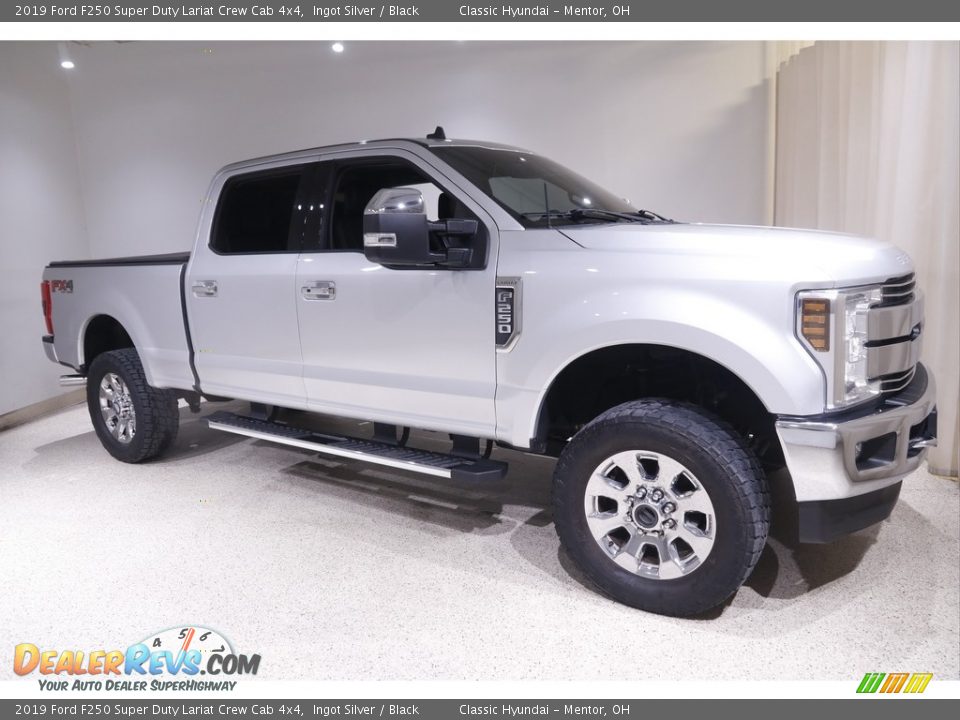 2019 Ford F250 Super Duty Lariat Crew Cab 4x4 Ingot Silver / Black Photo #1