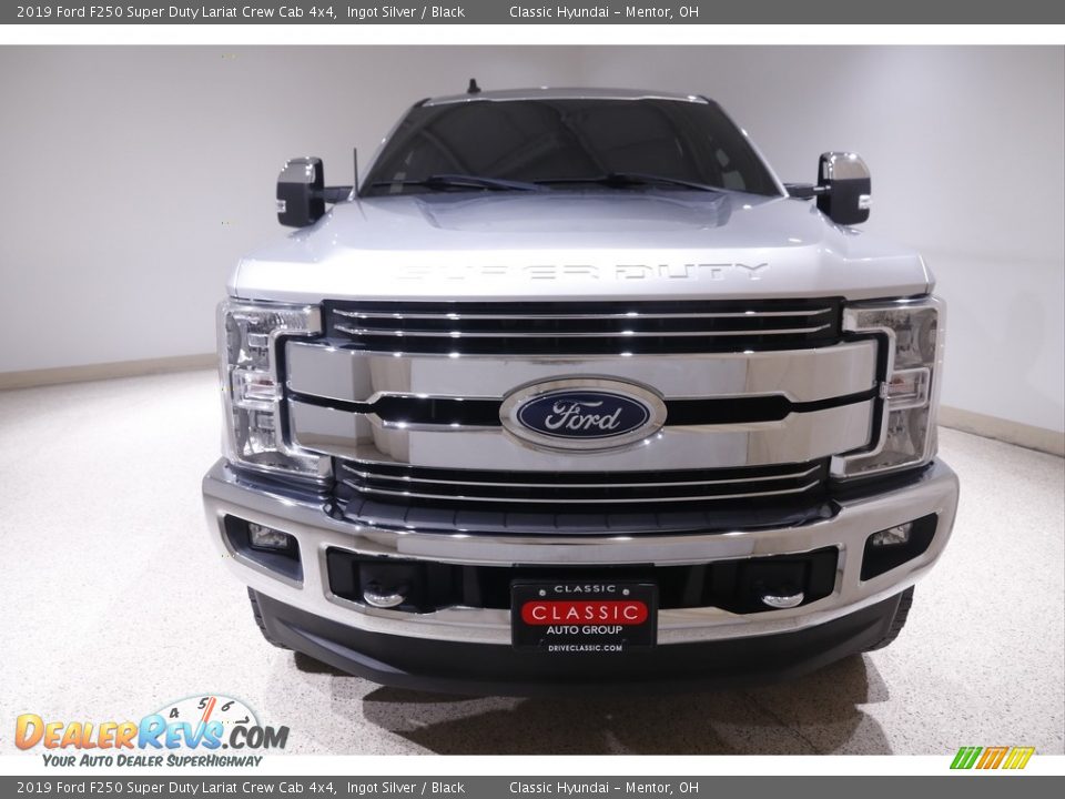 2019 Ford F250 Super Duty Lariat Crew Cab 4x4 Ingot Silver / Black Photo #2