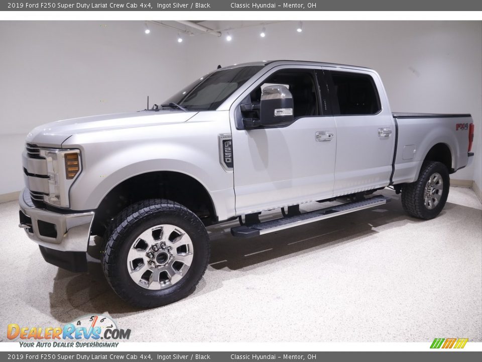 2019 Ford F250 Super Duty Lariat Crew Cab 4x4 Ingot Silver / Black Photo #3