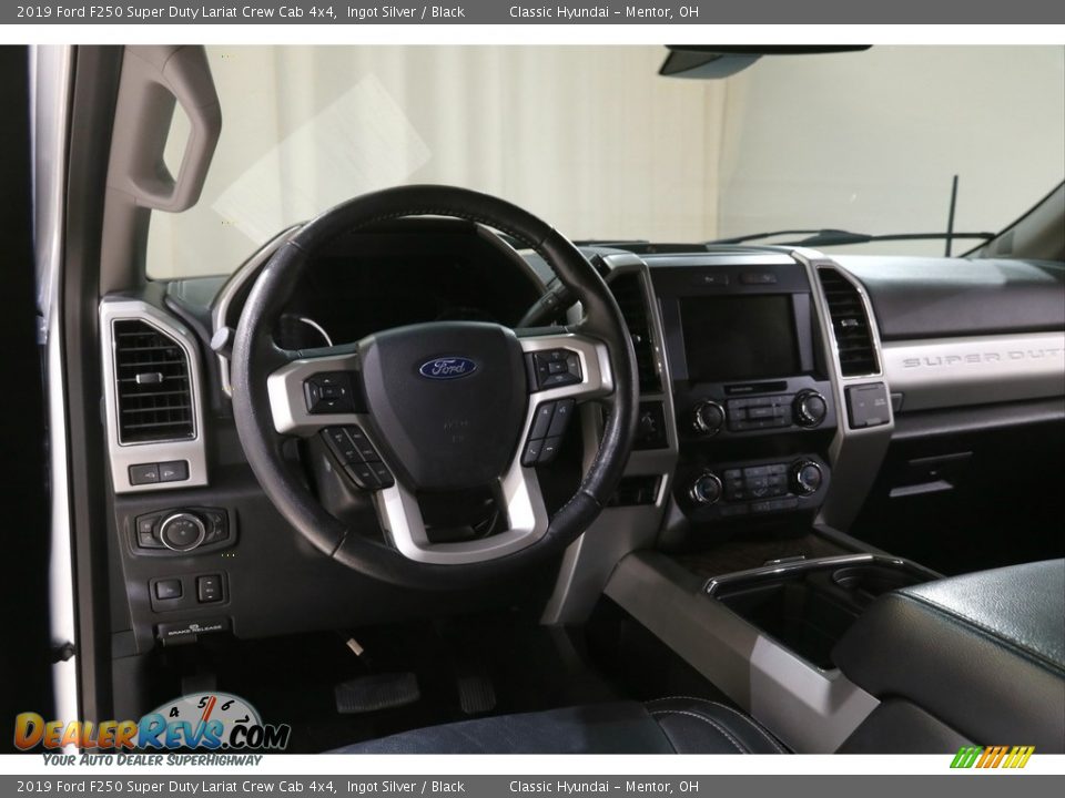 2019 Ford F250 Super Duty Lariat Crew Cab 4x4 Ingot Silver / Black Photo #7