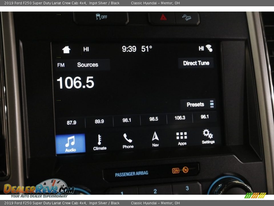 2019 Ford F250 Super Duty Lariat Crew Cab 4x4 Ingot Silver / Black Photo #11